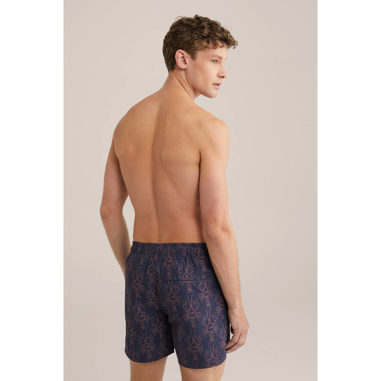 WE Fashion zwemshort donkerblauw