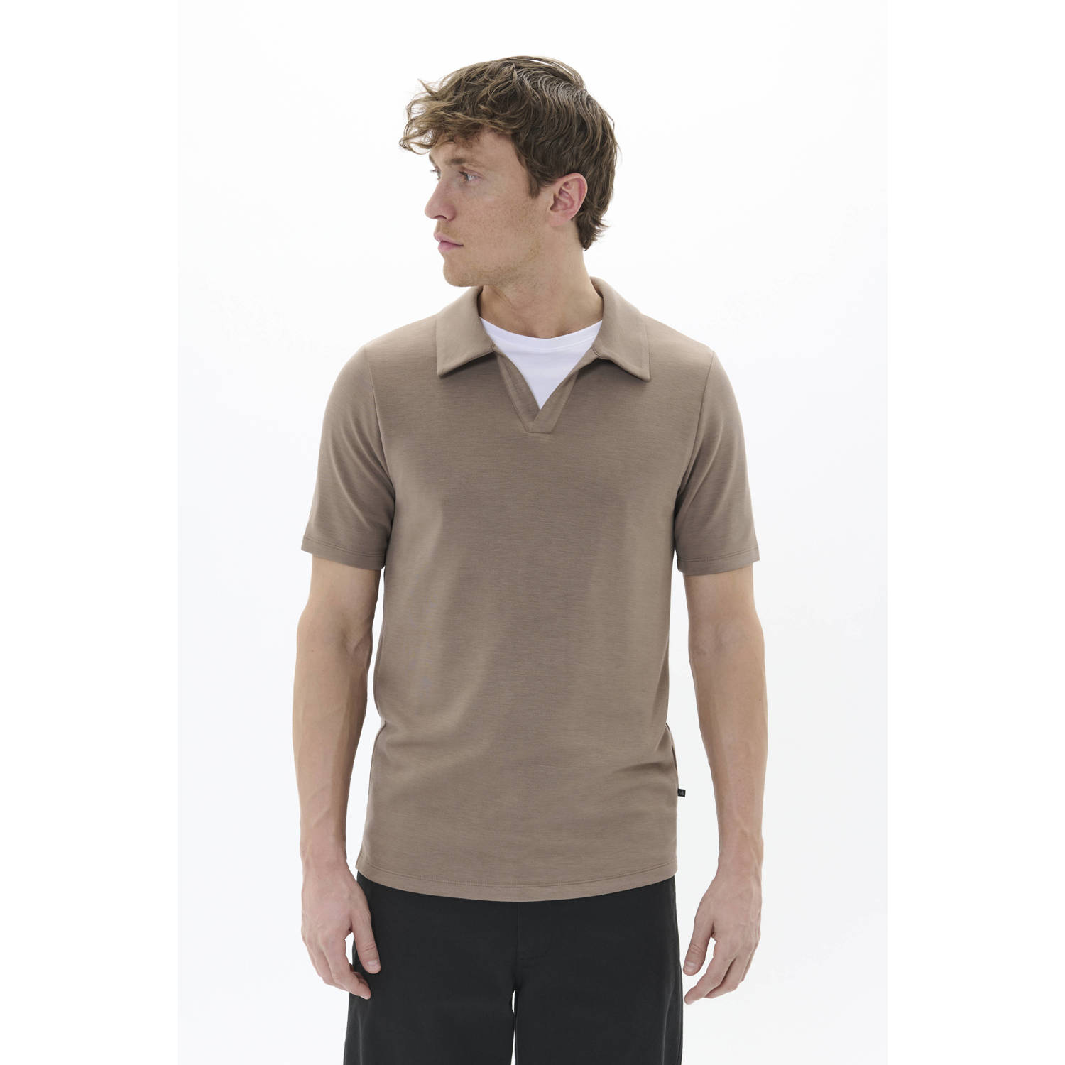 MATINIQUE Heren Polo's & T-shirts Mapolo V Ss Taupe