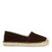 Manfield suède espadrilles bruin