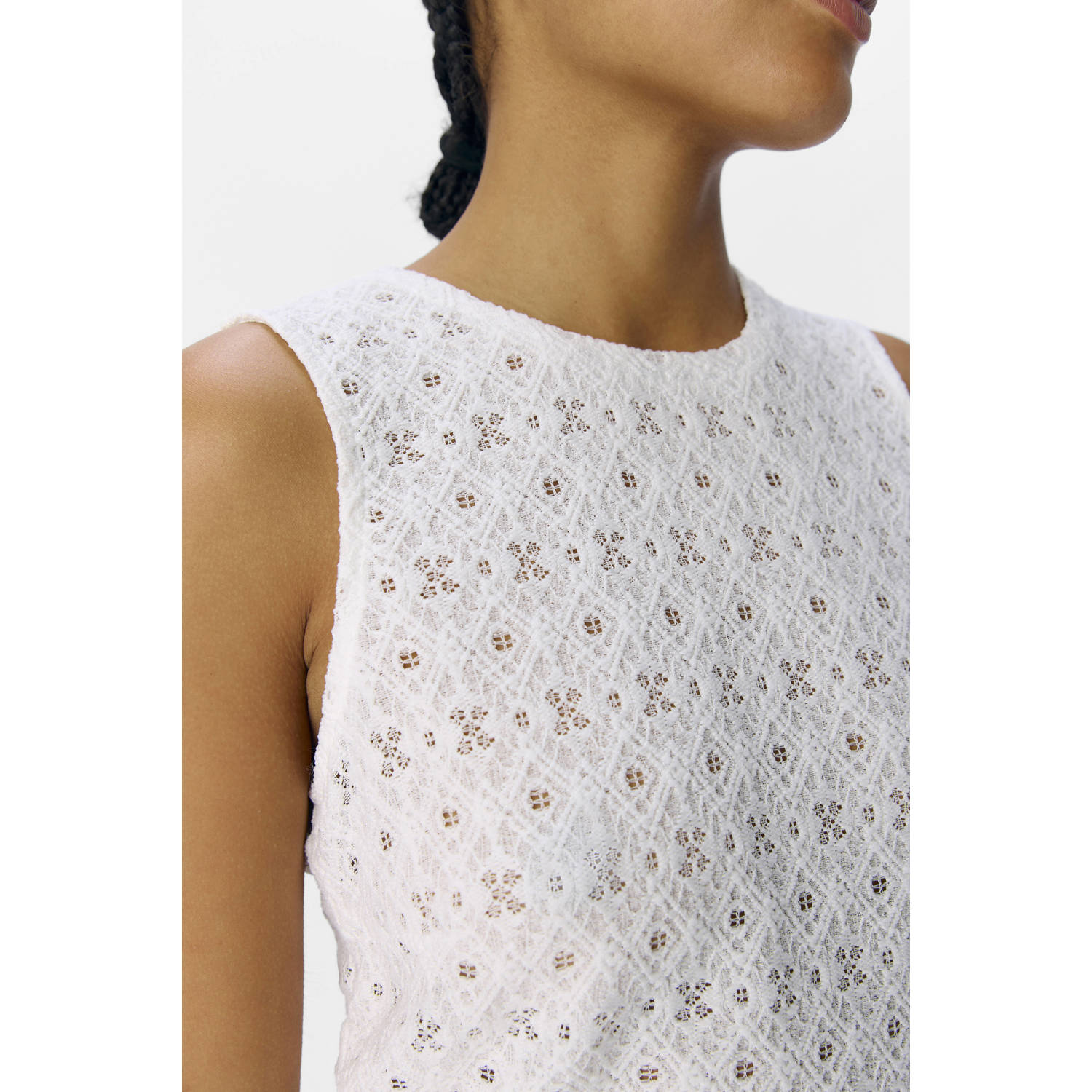 OBJECT top wit broderie