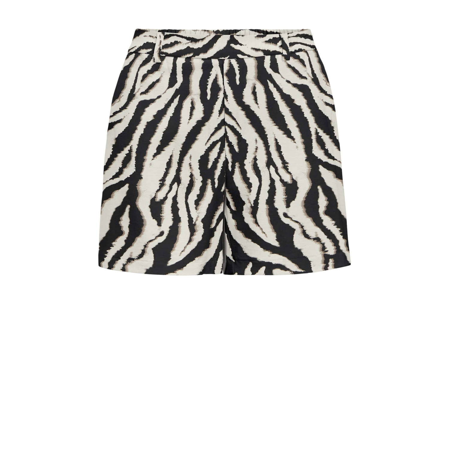 OBJECT wide leg regular waist casual short ecru