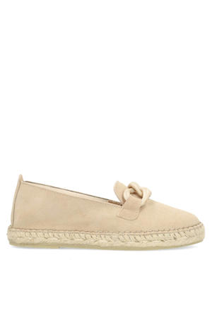 suède espadrilles beige