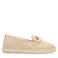 Manfield suède espadrilles beige