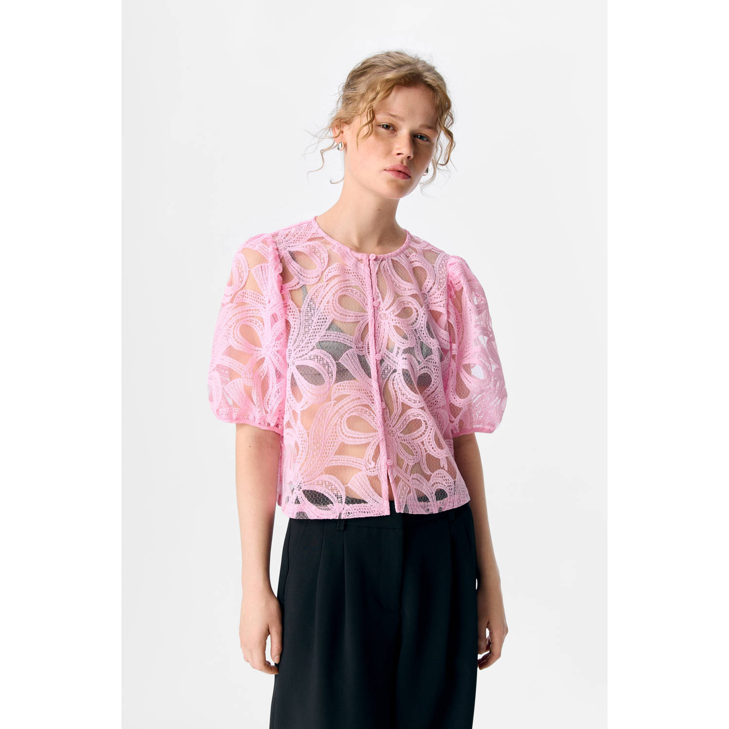 OBJECT blousetop lichtroze