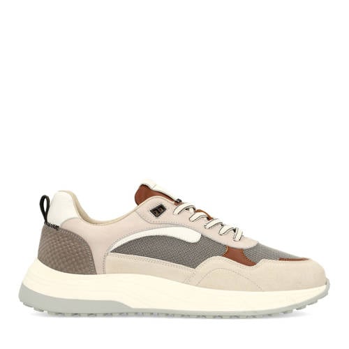 Manfield suède sneakers beige afbeelding