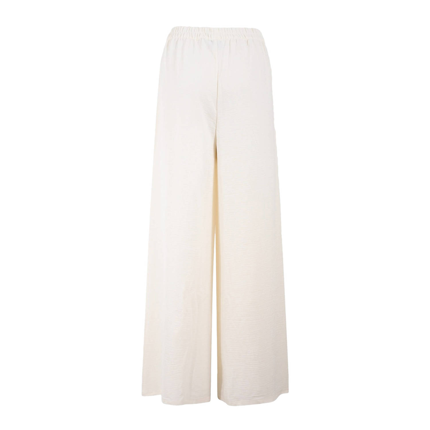 Shoeby wide leg high waist broek ecru