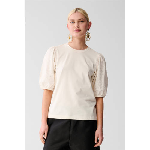 Shoeby top ecru broderie afbeelding