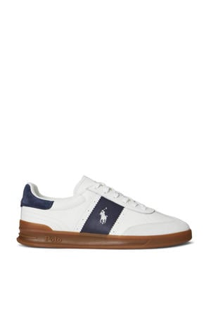 Heritage Aera PP leren sneakers wit/donkerblauw