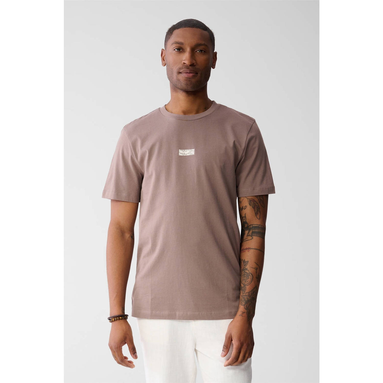 Shoeby T-shirt lichtbruin