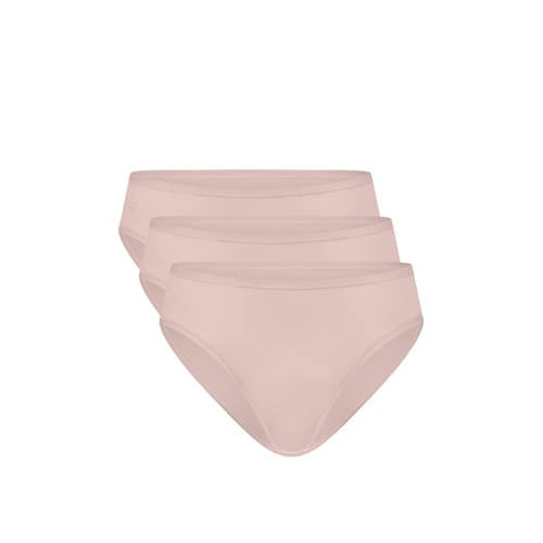 Bamboo Basics slip Julia met bamboe (set van 3) lichtroze afbeelding