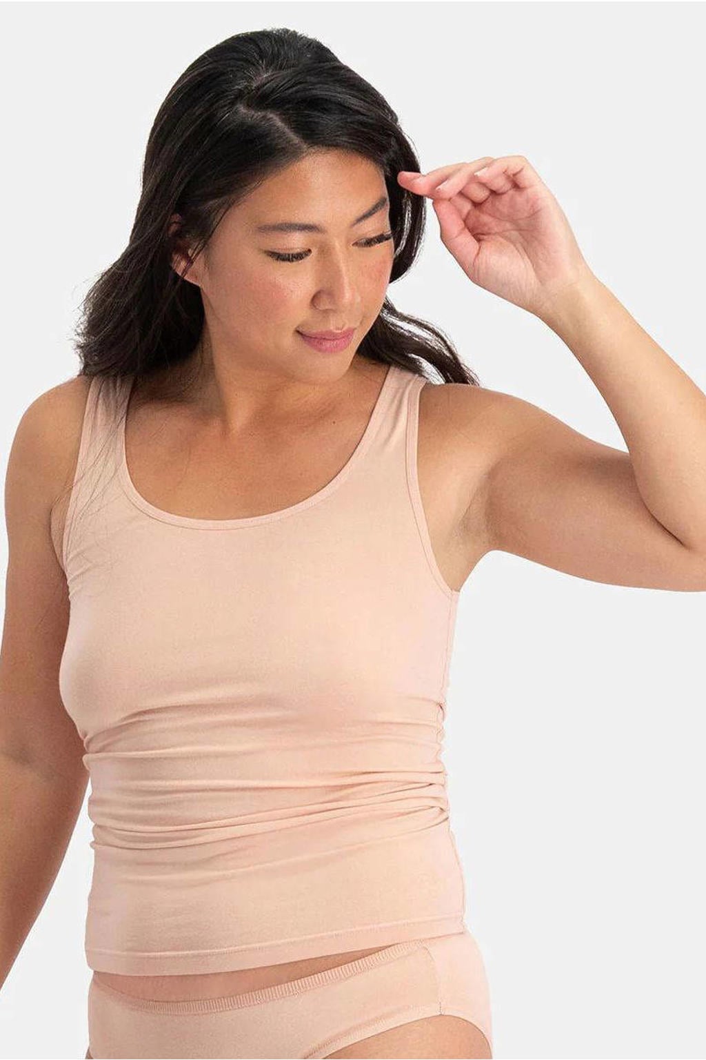 Bamboo Basics hemd Anna met bamboe (set van 2) lichtroze