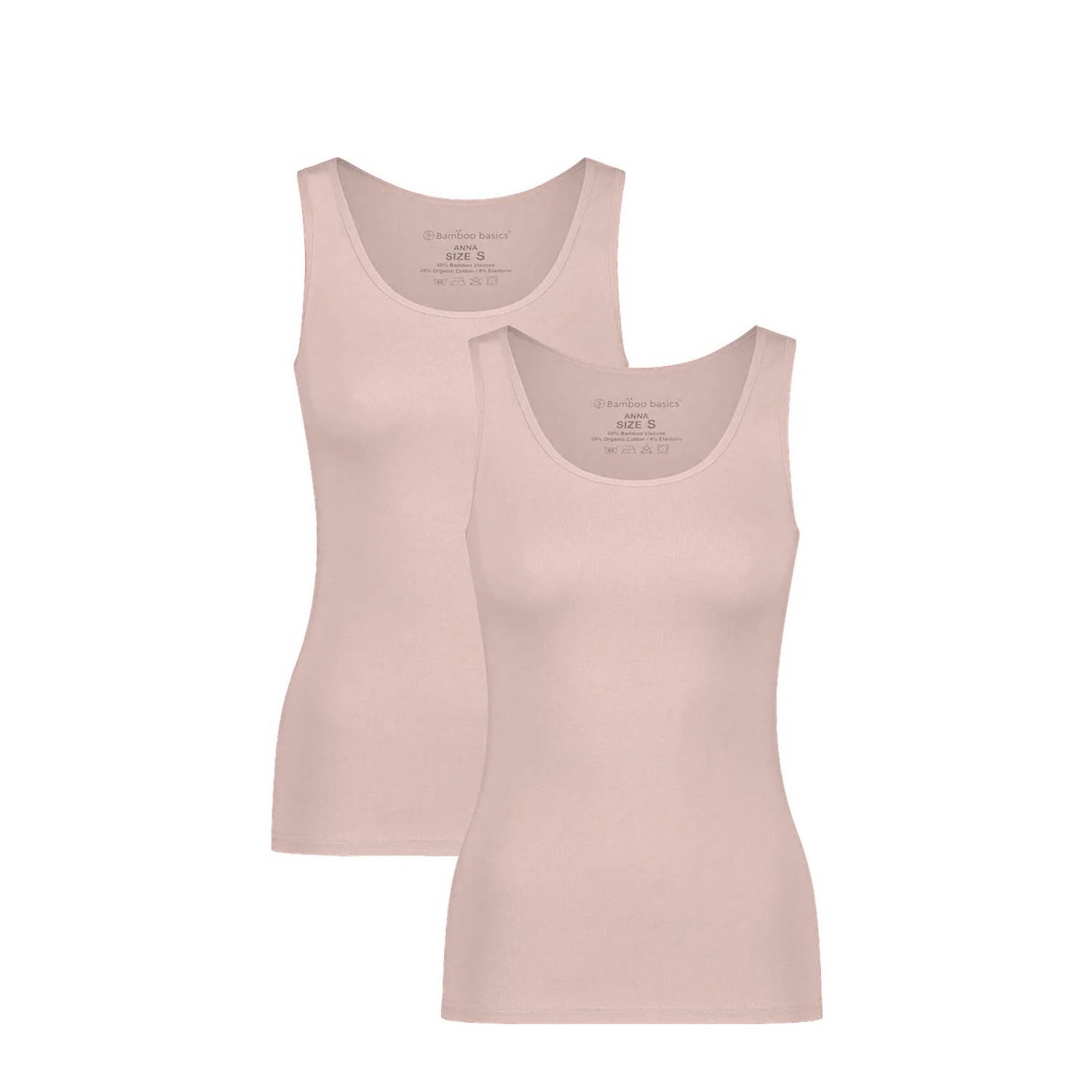 Bamboo Basics hemd Anna (set van 2) lichtroze