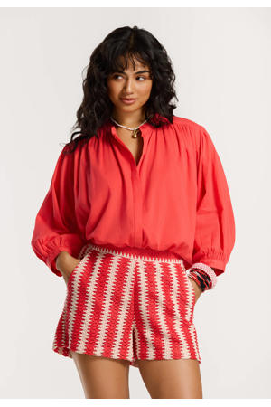 blouse rood