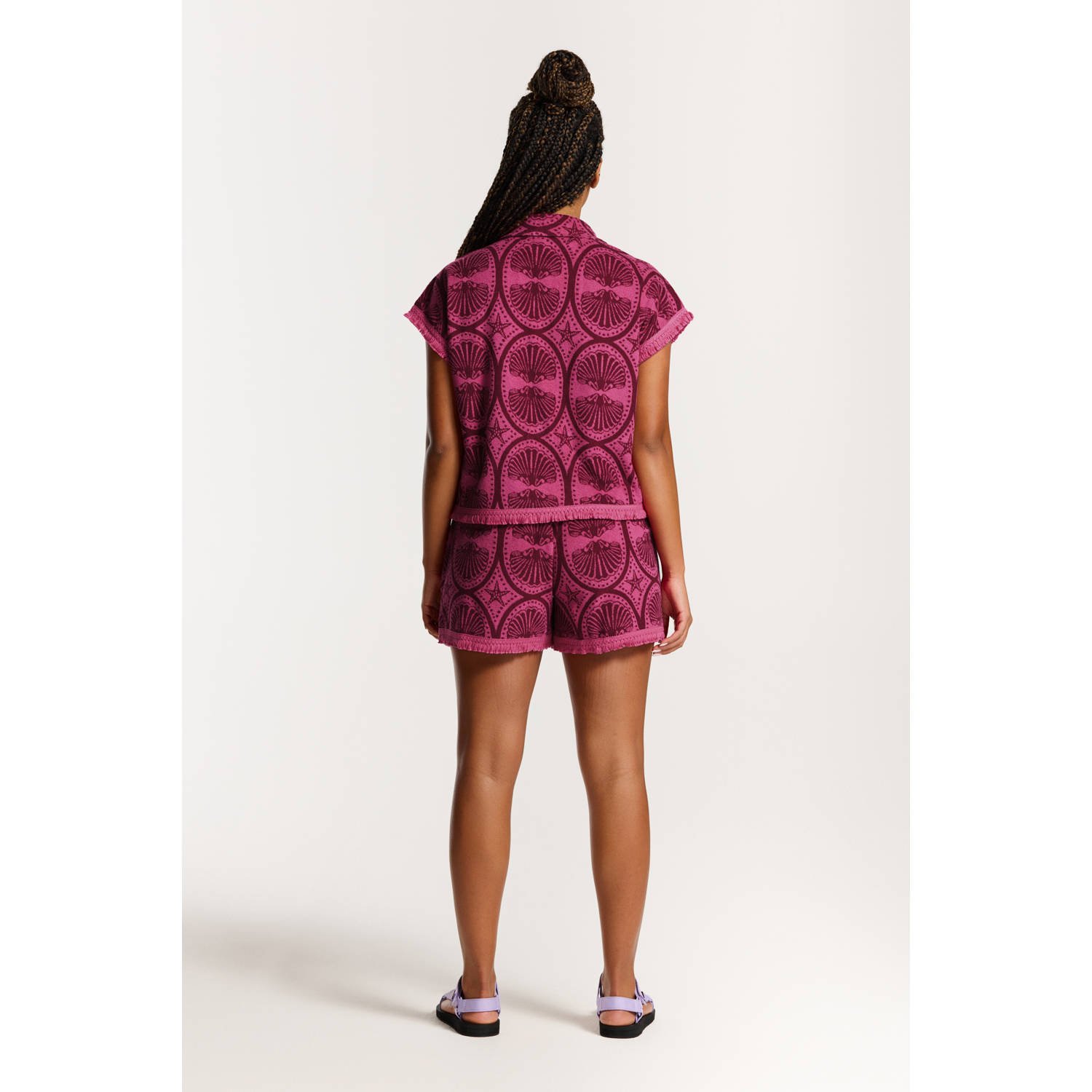 Shiwi straight high waist casual short roze