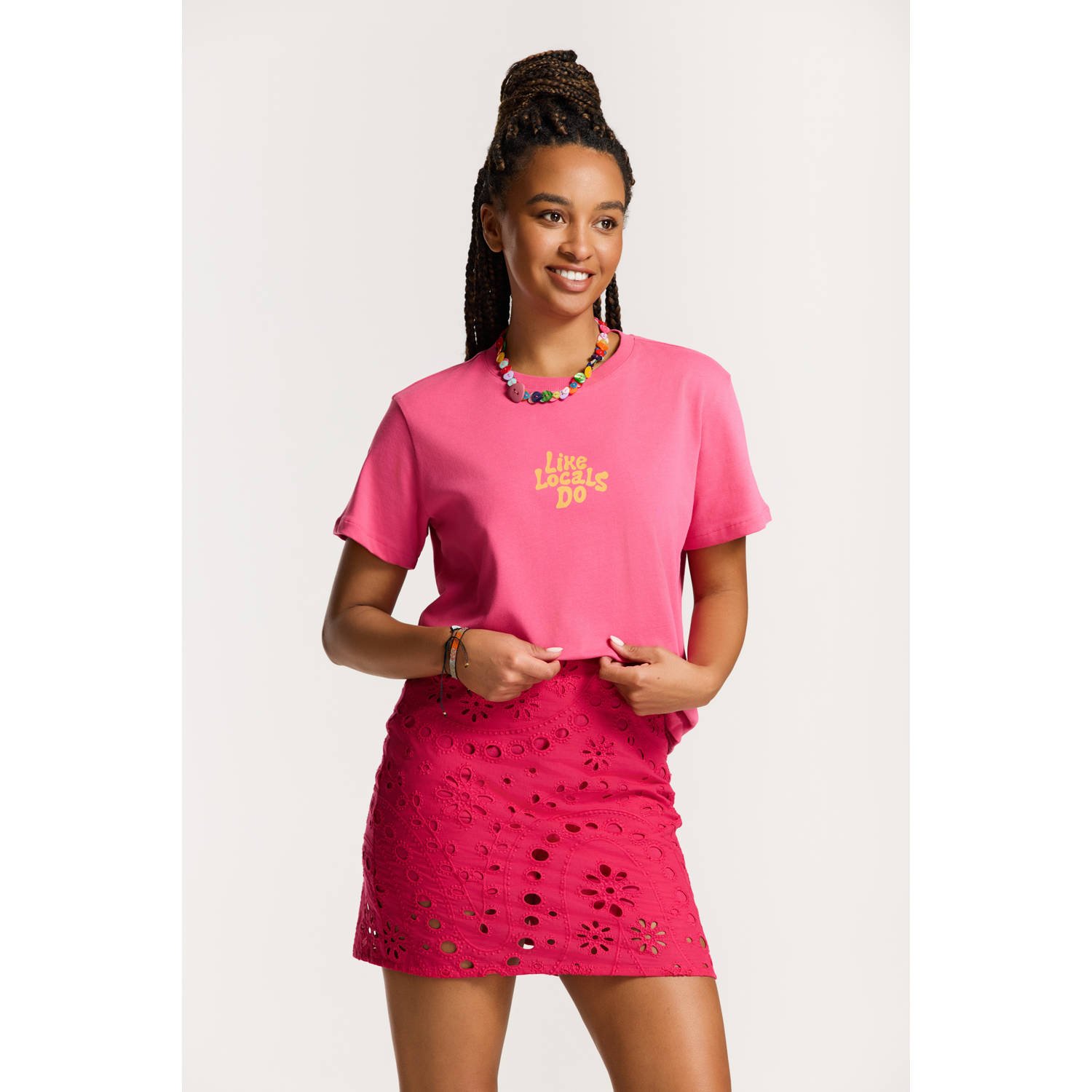 Shiwi T-shirt roze