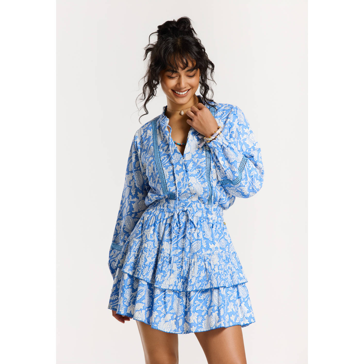Shiwi strokenrok blauw