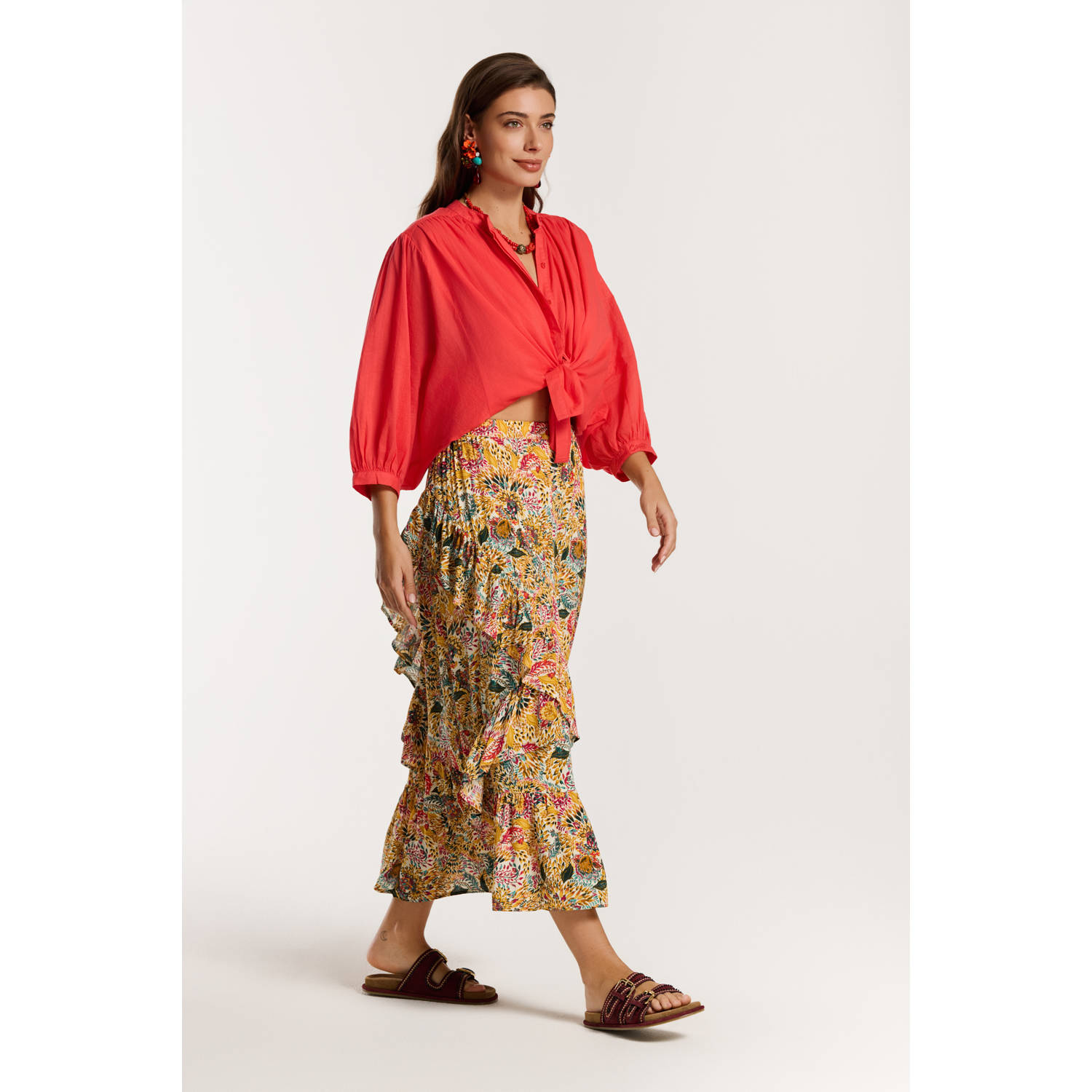 Shiwi midi rok multi
