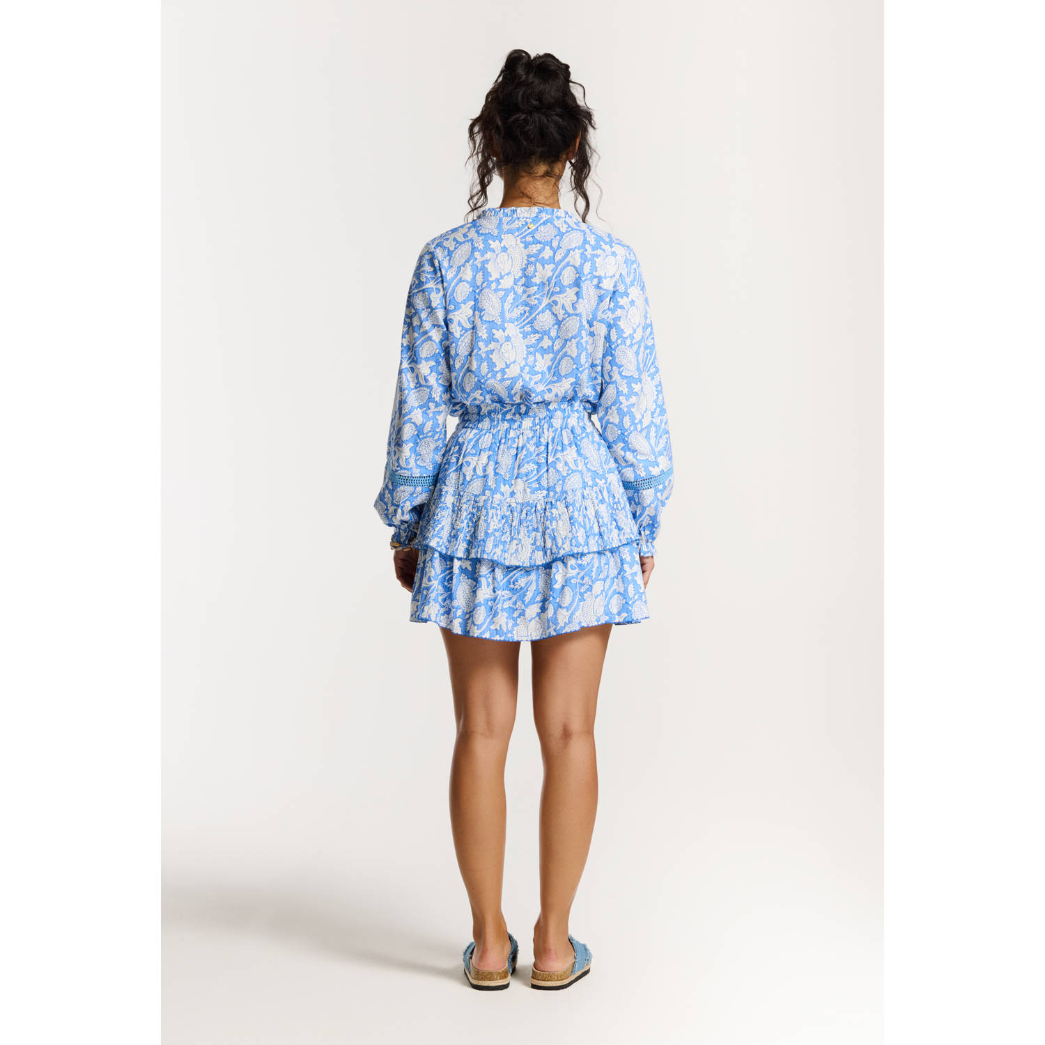 Shiwi blouse blauw broderie