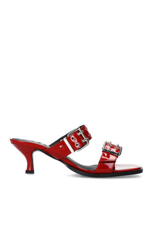   lakleren muiltjes rood