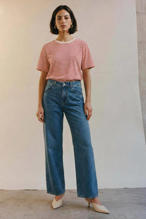 wide leg jeans blauw