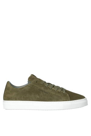 CLASSIC SU (SL100) suède sneakers olijfgroen