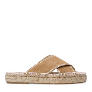 suède slippers beige