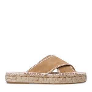 suède slippers beige