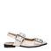 Nelson lak slingback loafers ecru