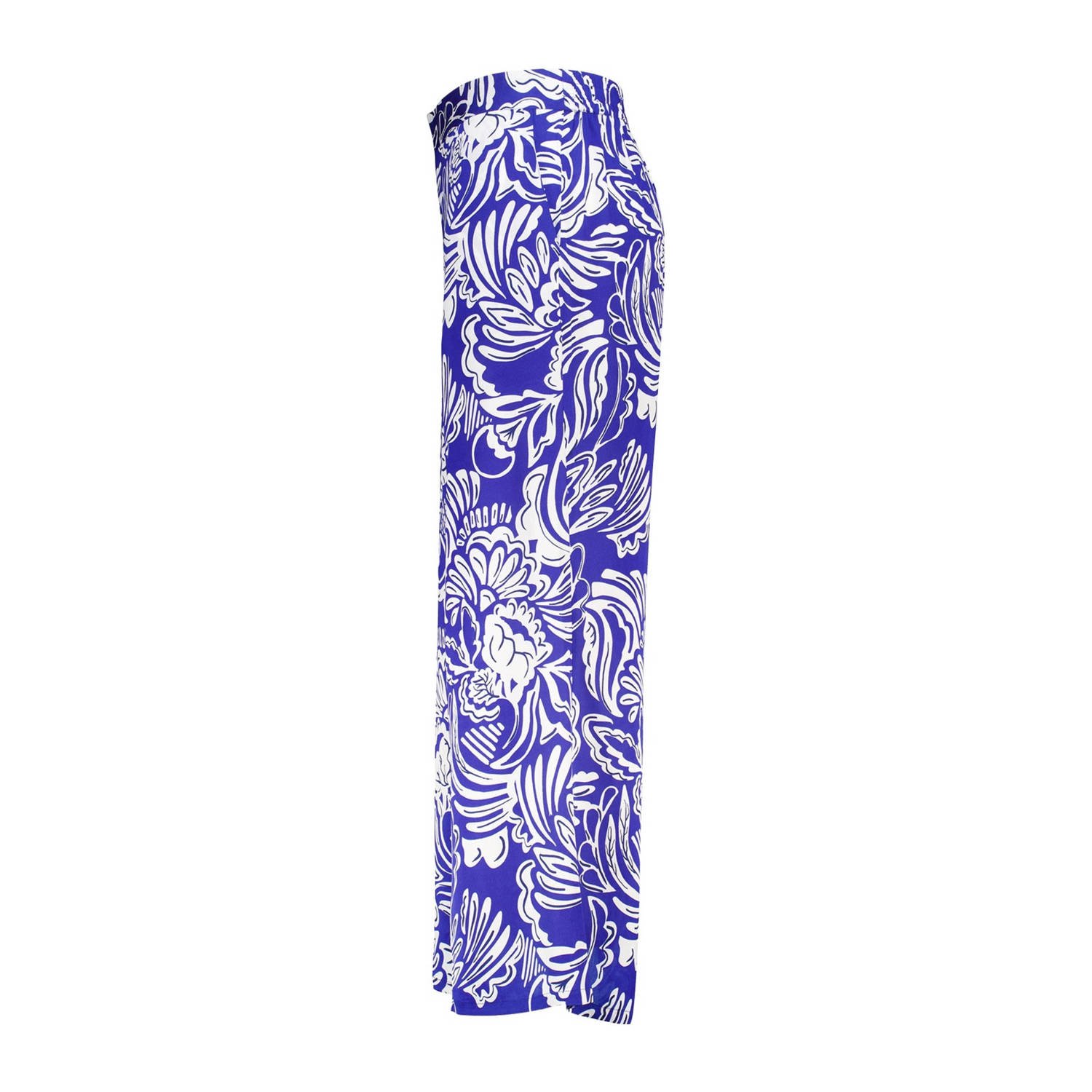 MS Mode straight regular waist casual broek blauw
