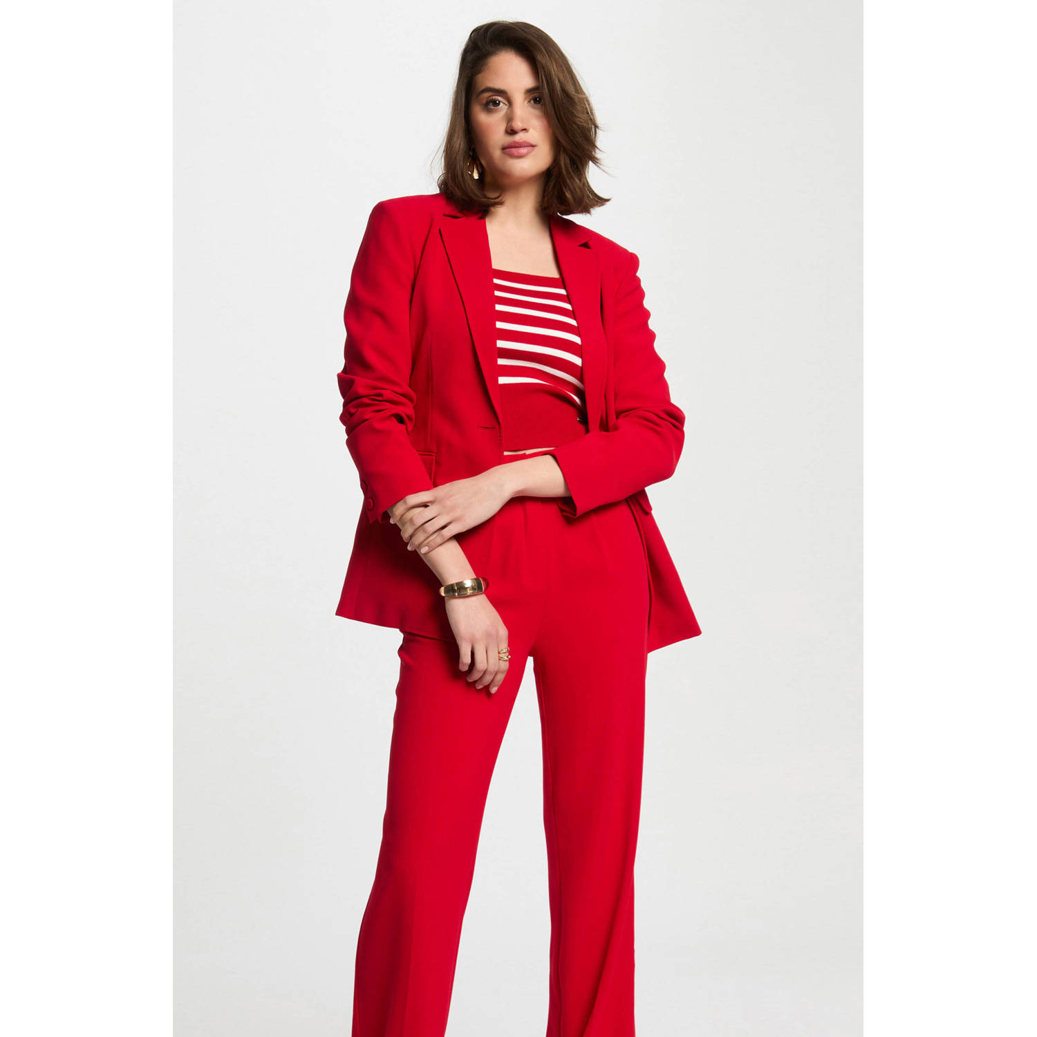 Morgan getailleerde blazer rood
