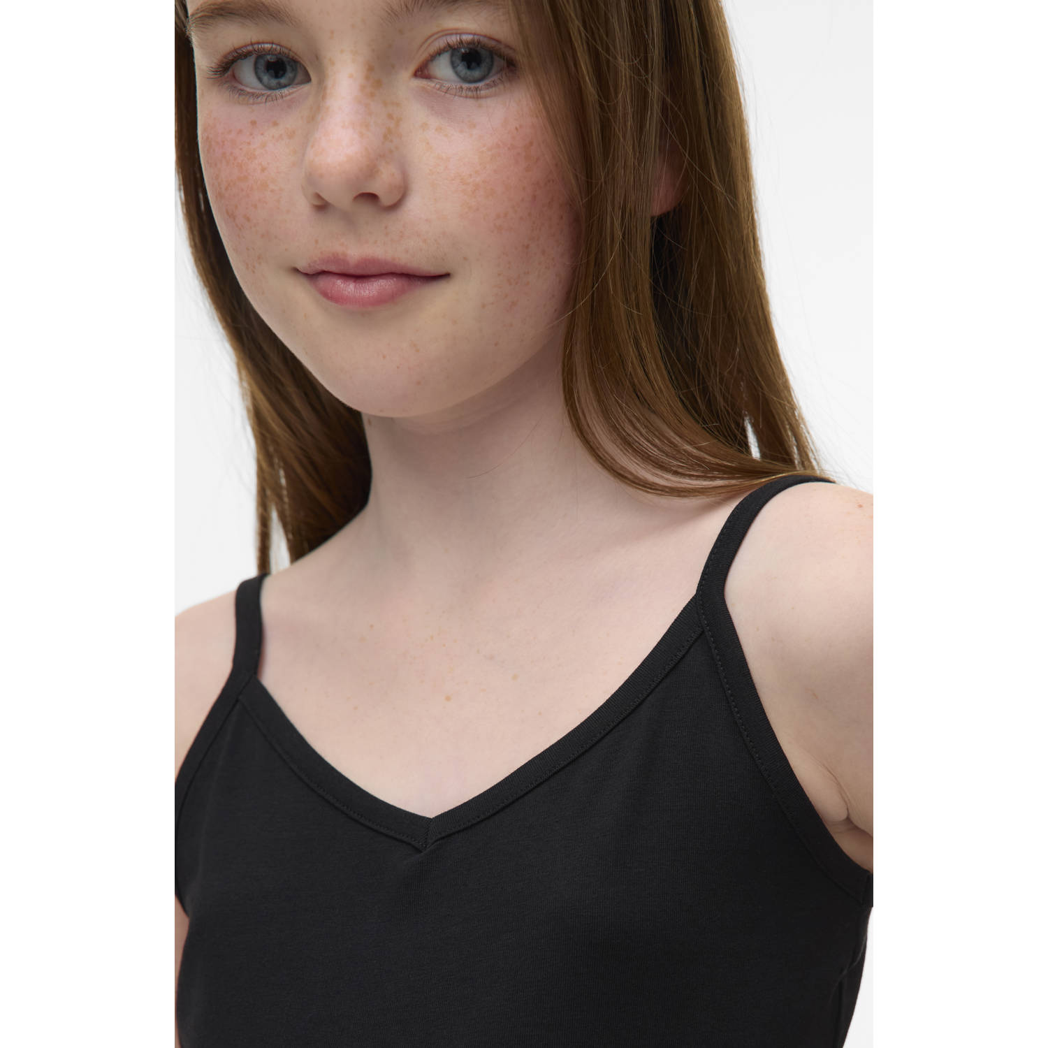VERO MODA GIRL spaghettitop zwart