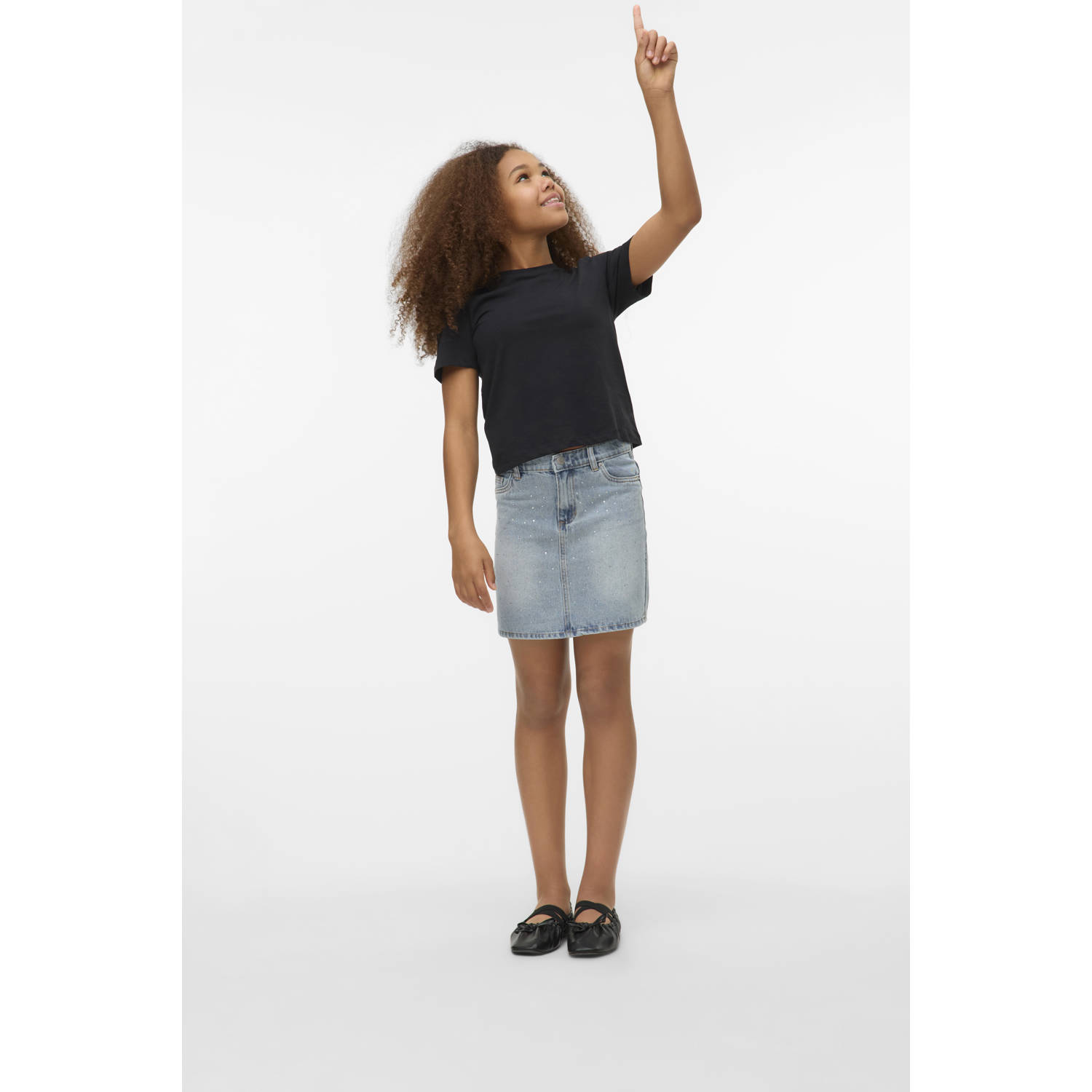 VERO MODA GIRL T-shirt zwart
