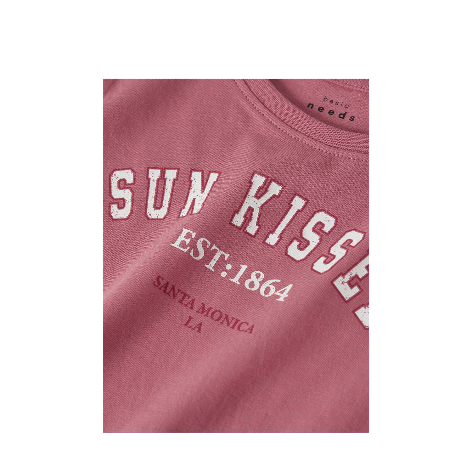 NAME IT KIDS longsleeve donkerroze
