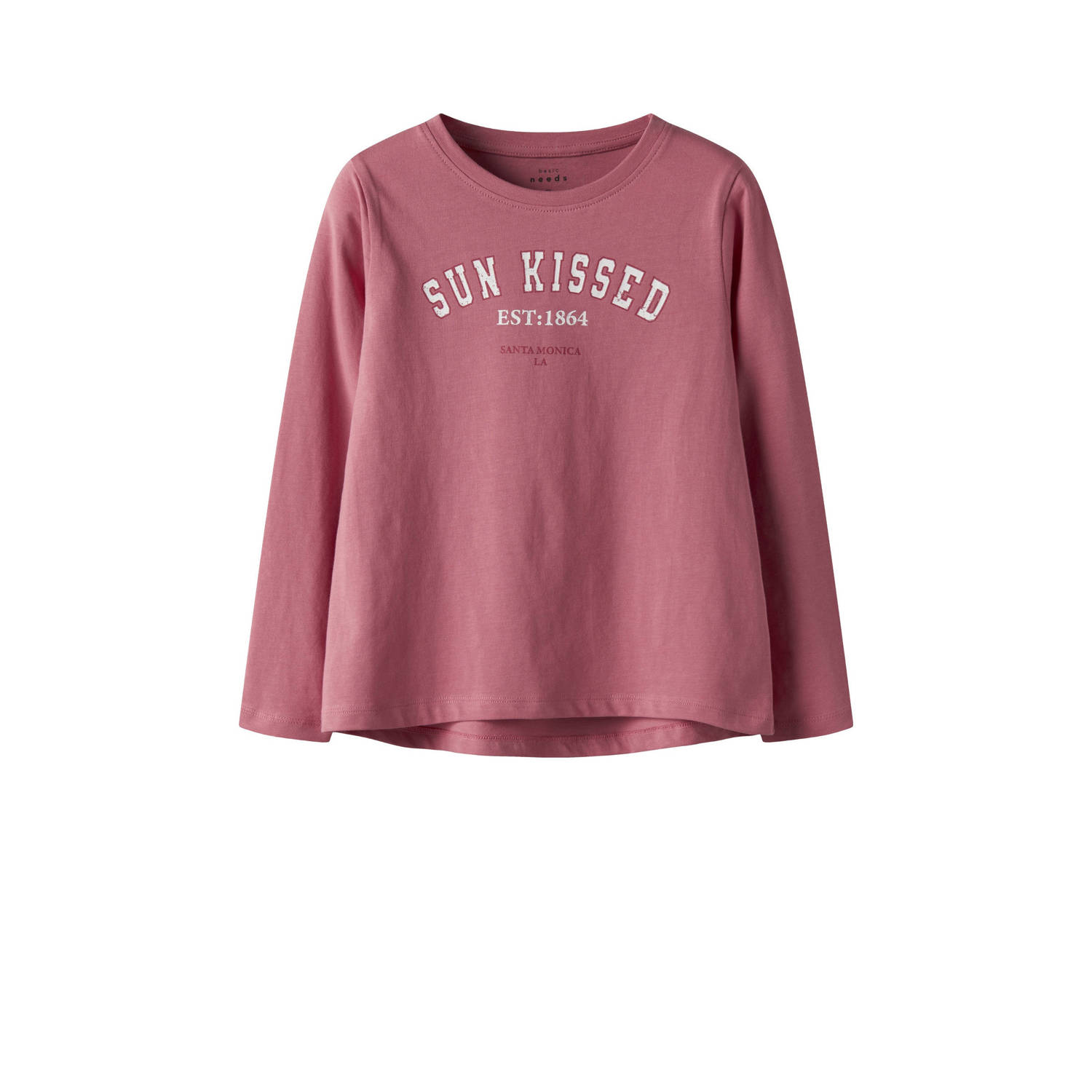 NAME IT KIDS longsleeve donkerroze