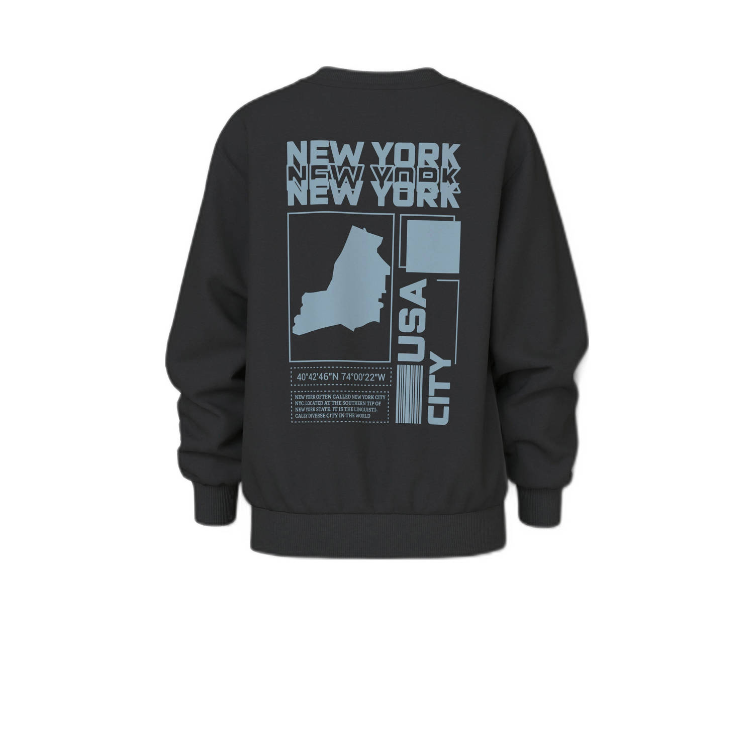 NAME IT KIDS sweater zwart