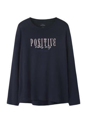 longsleeve donkerblauw