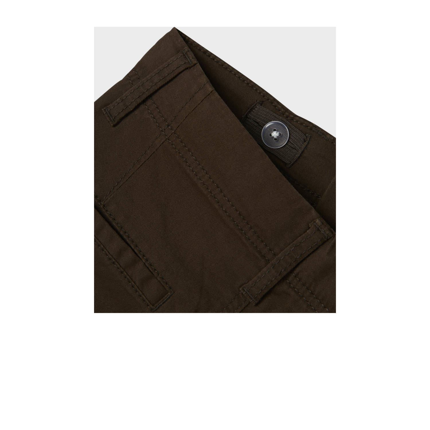 NAME IT KIDS regular cargo broek donkerbruin