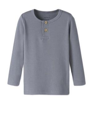 longsleeve grijsblauw