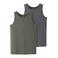 NAME IT KIDS hemd - groen/grijs (set van 2)