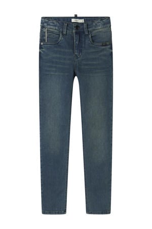slim fit jeans vintage dark blue denim