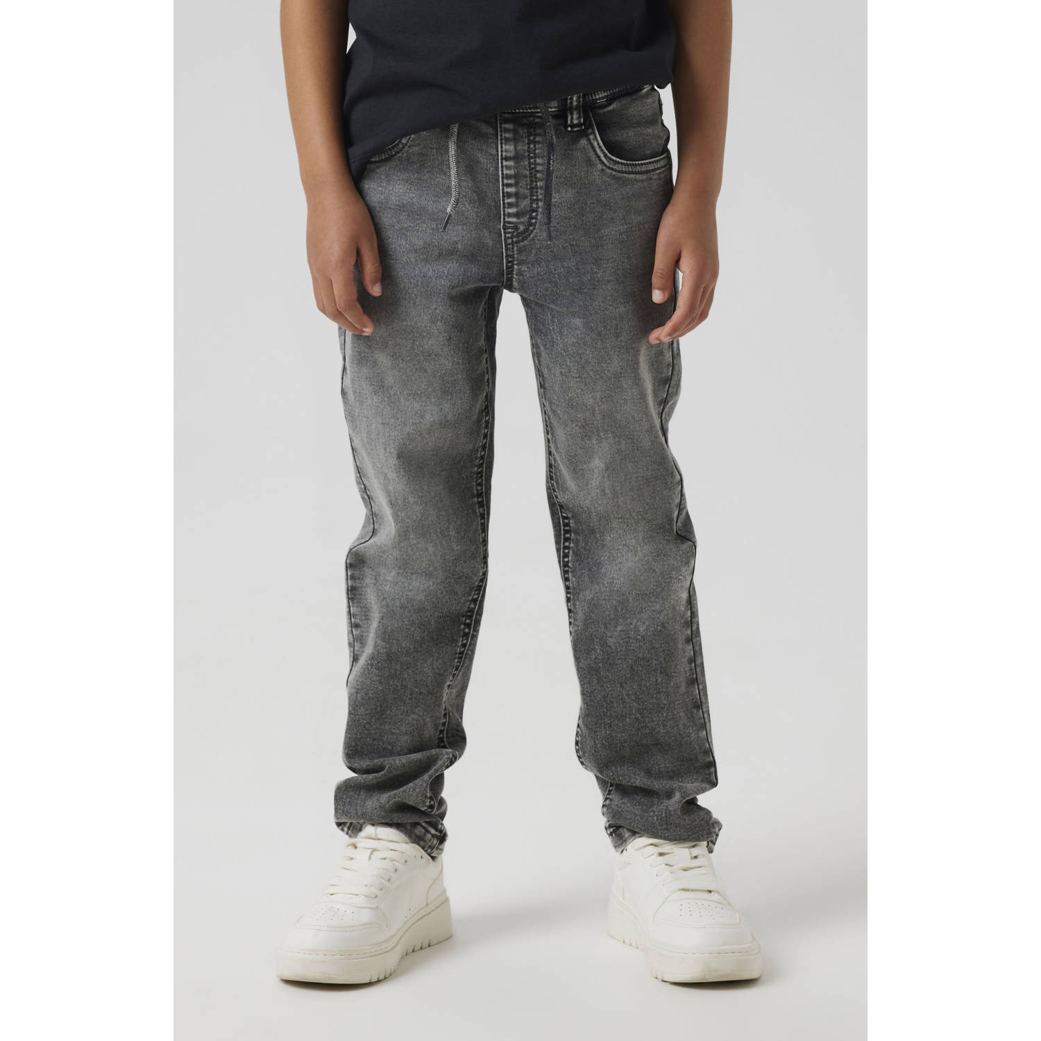NAME IT KIDS slim fit jeans medium grey denim