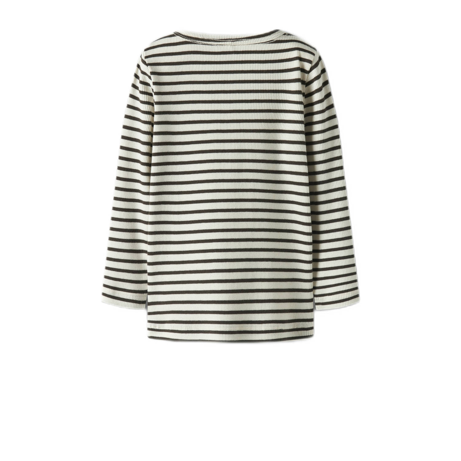 NAME IT MINI longsleeve gebreid donkerbruin ecru
