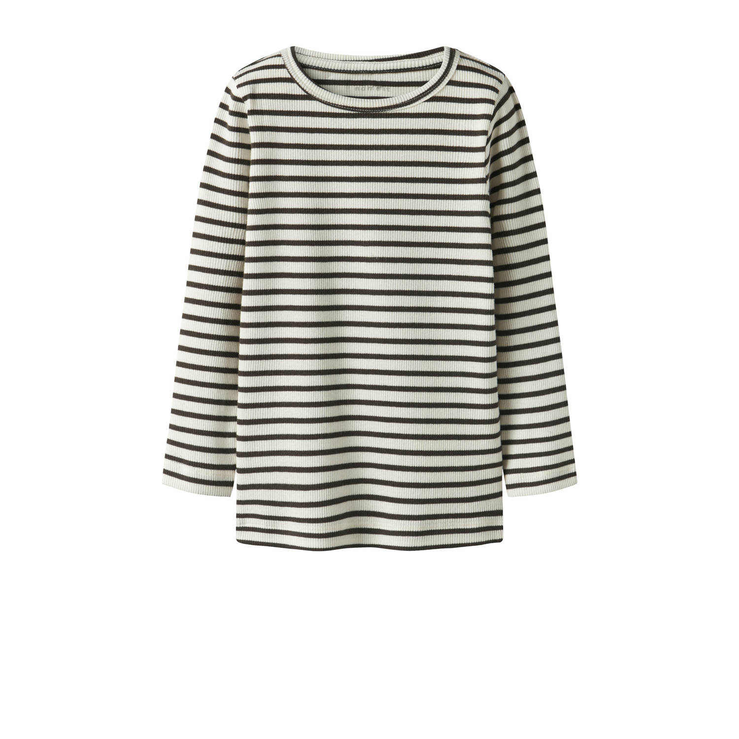 NAME IT MINI longsleeve gebreid donkerbruin ecru