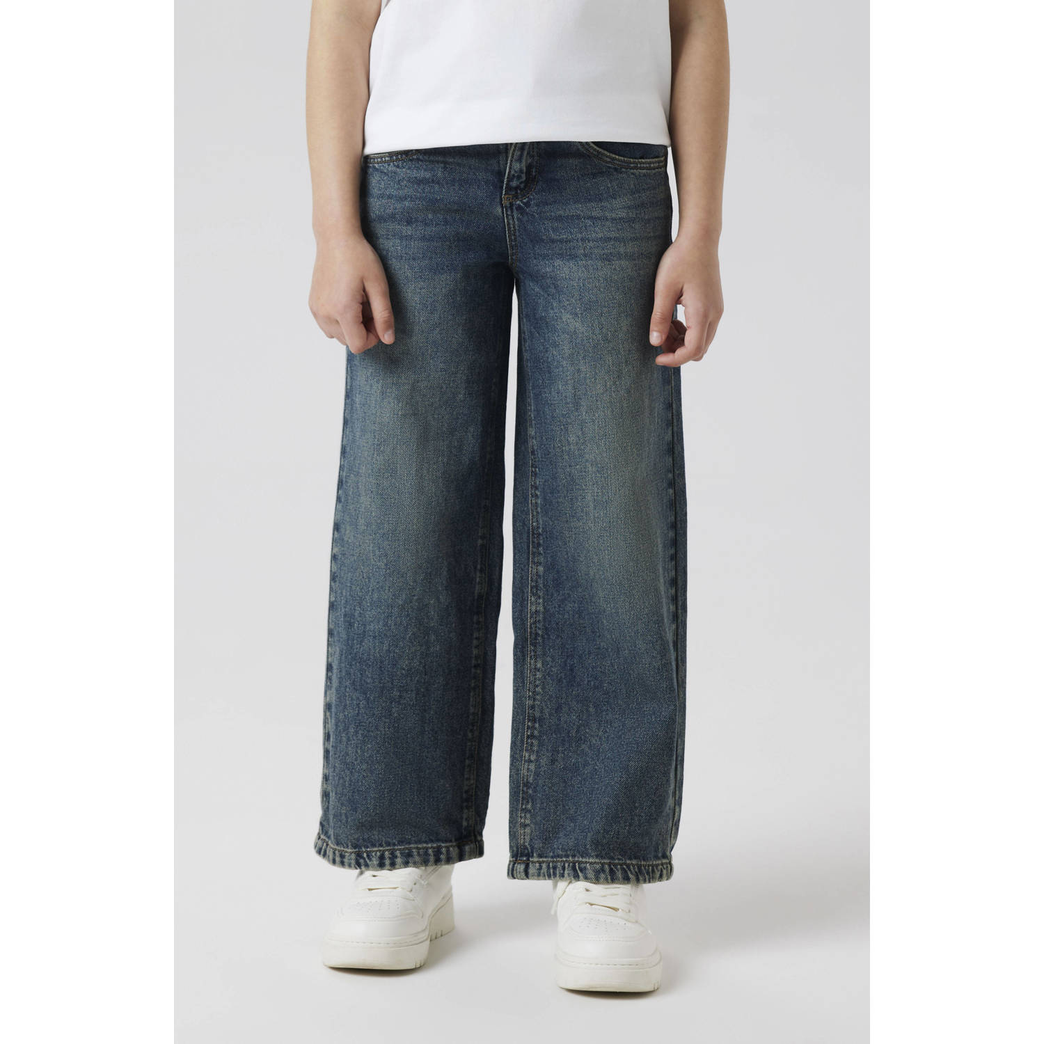 NAME IT KIDS wide leg jeans vintage dark blue denim