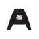 NAME IT KIDS hoodie met backprint zwart