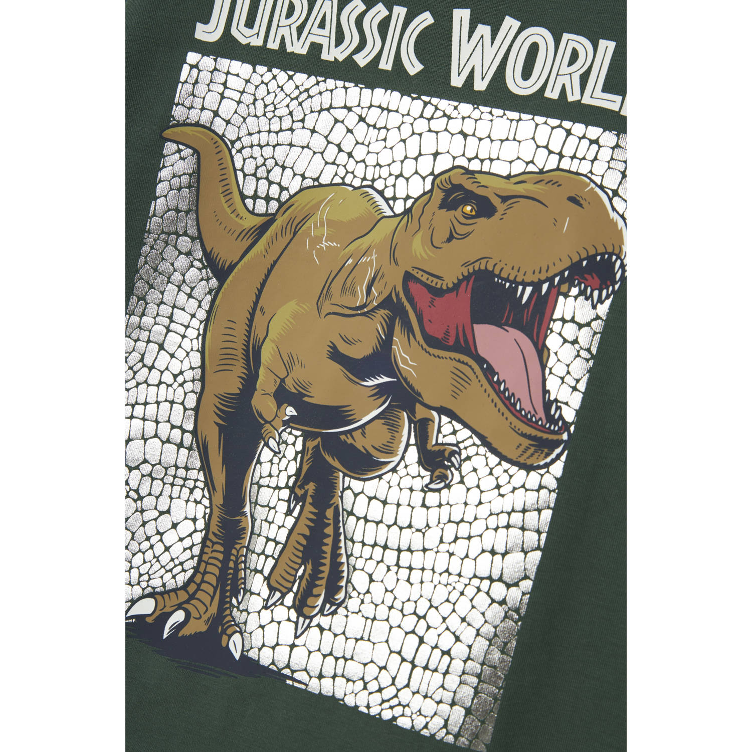 NAME IT MINI Jurassic World longsleeve donkergroen
