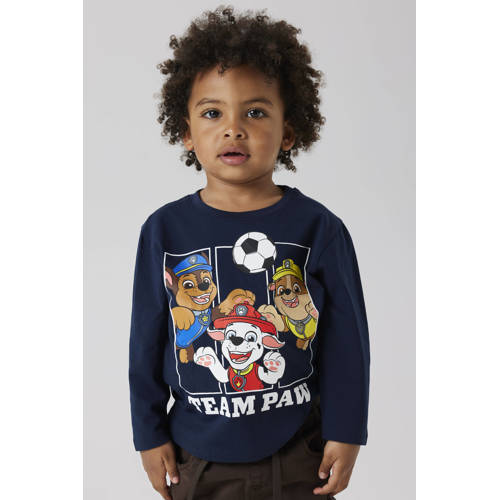 NAME IT MINI Paw Patrol longsleeve donkerblauw afbeelding