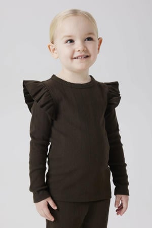 longsleeve donkerbruin