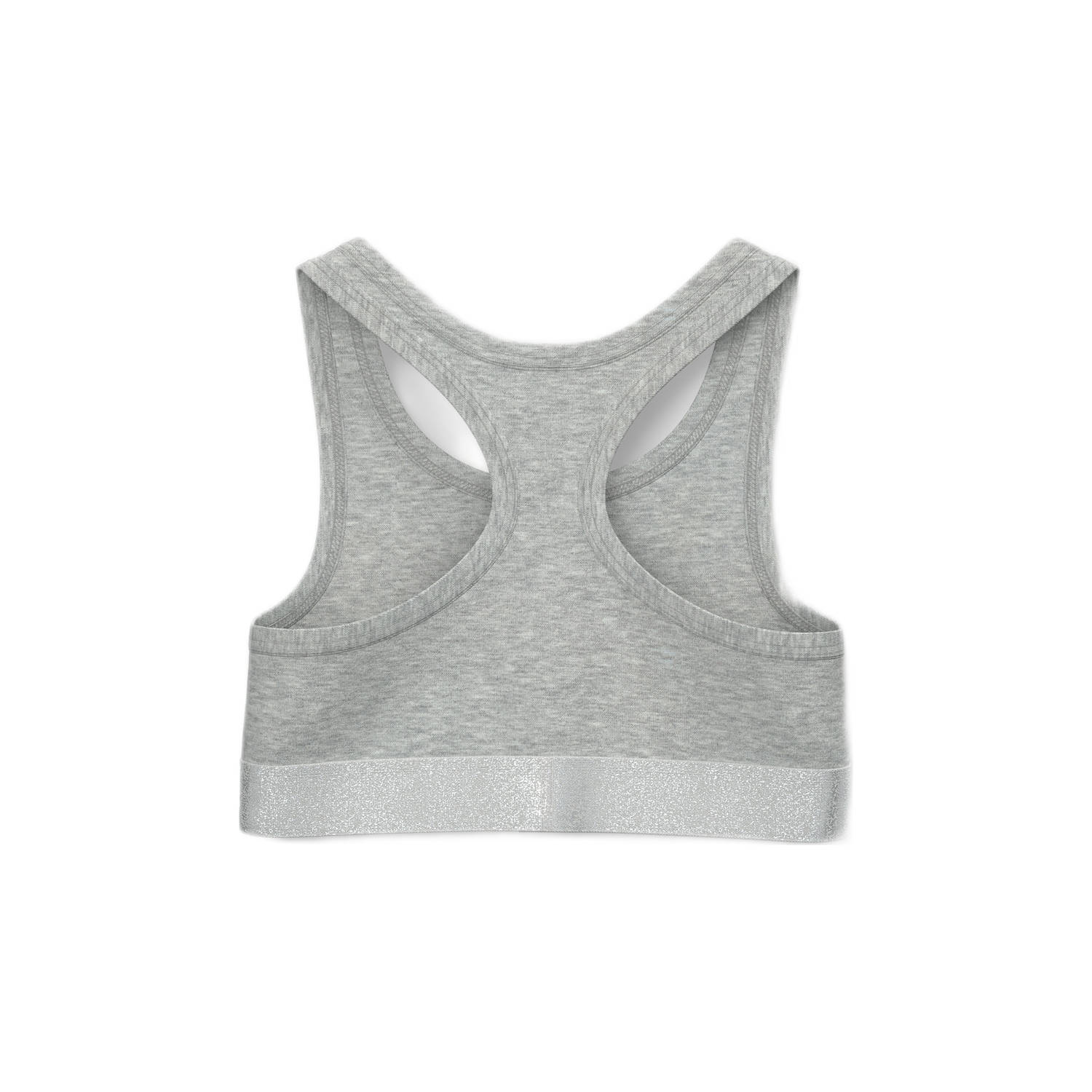 NAME IT KIDS bh top set van 2 zwart grijs melange