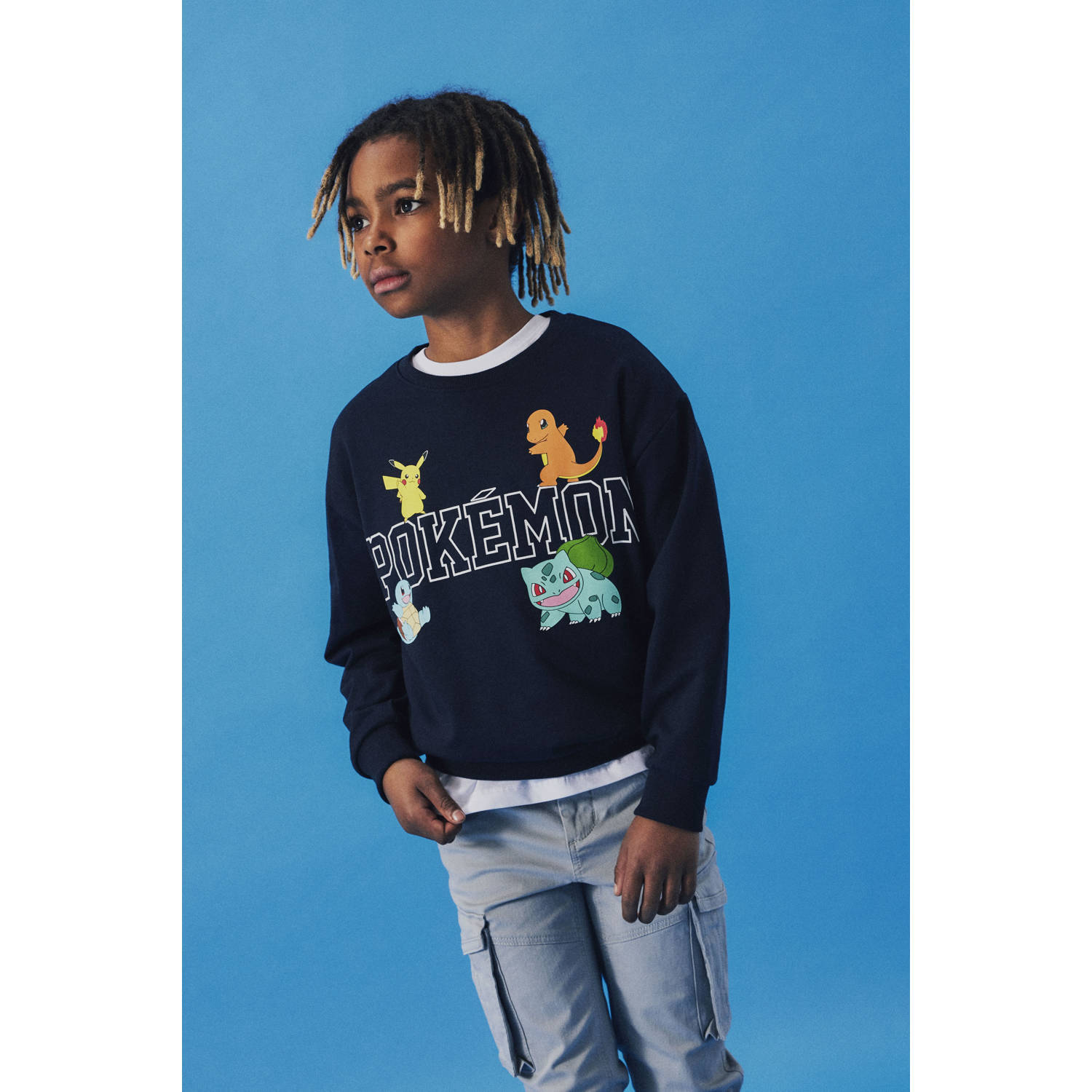 Name It Sweatshirt NKMDAY POKEMON NREG SWEAT BRU NOOS SKY